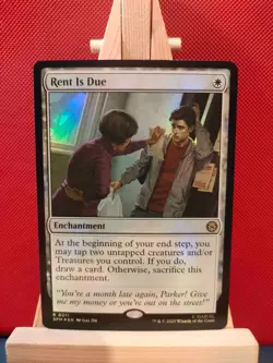 Rent is Due FOIL - Marvel's Spider-Man - Rare - NM - MTG - Image 1