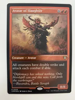 Avatar Of Slaughter *Etched Foil* Commander Masters 2023 MT/NM MTG CMM Comb Ship - Image 1