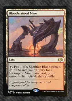 Bloodstained Mire Magic: The Gathering Land Rare Regular MH3 - Image 1
