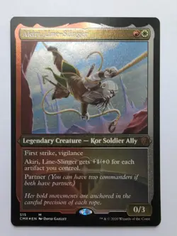 MTG Akiri, Line-Slinger (CMR) Commander Legends (Foil Etched) Mythic 515 - Image 1