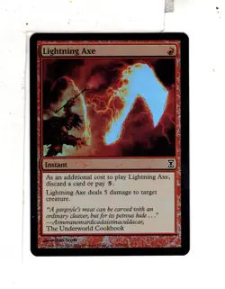 MTG SkeenAB Lightning Axe FOIL from Time Spiral. NM. - Image 1