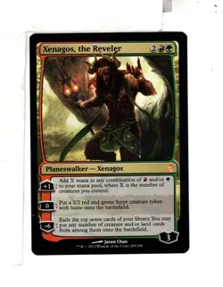 MTG SkeenAB Xenagos the Reveler FOIL from Theros. NM. - Image 1