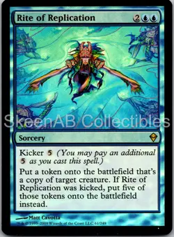 MTG SkeenAB Rite of Replication FOIL Zendikar NM - Image 1