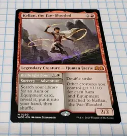 1x Kellan, the Fae-Blooded - Wilds of Eldraine - WOE 230 M - MTG - Image 1