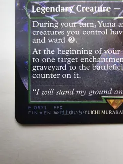 Mtg - Yuna, Hope of Spira (Borderless) (Chocobo Track Foil) - FIN - #0571 - NM - Image 5