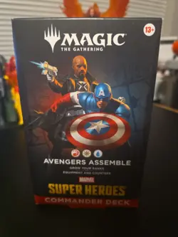 MAGIC: THE GATHERING - MARVEL SUPER HEROES AVENGERS ASSEMBLE COMMANDER Deck NEW - Image 1