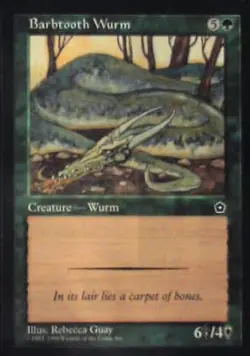 Barbtooth Wurm - Portal Second Age: #122, Magic: The Gathering Nm R110 - Image 1