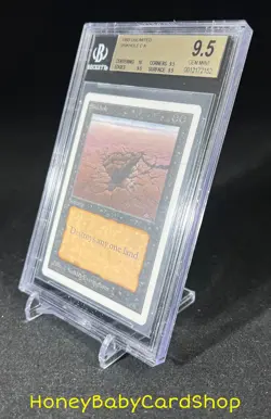 MTG Unlimited Edition 1993 Sinkhole BGS 9.5Q+ (TRUE QUAD+) GEM MINT 93/94 - Image 3