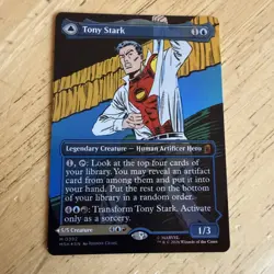 MTG Marvel Super Heroes - Tony Stark Invincible Iron Man - Borderless Foil - Image 2