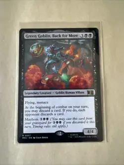 MTG Green Goblin, Back for More MSC 0657 R NM Regular - Image 1