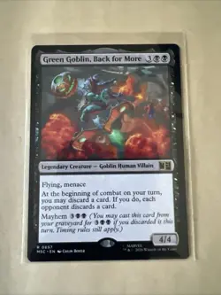 MTG Green Goblin, Back for More MSC 0657 R NM Regular - Image 2
