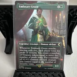 MTG Emissary Green Extended Art Legendary Creature Green Rare Clue EN 0005 - Image 1