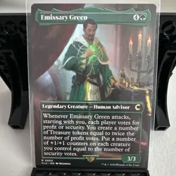 MTG Emissary Green Extended Art Legendary Creature Green Rare Clue EN 0005 - Image 2