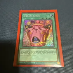 Yugioh! 1x Pot of Sloth CORI-EN061 Secret Rare 1st Ed NM - Image 1