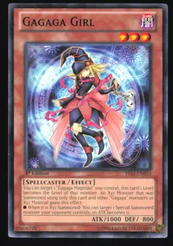 Gagaga Girl YS13-EN010 1st Edition Common Yu-Gi-Oh Heavily Played - Image 1