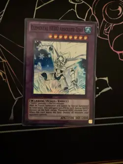 Yugioh! Elemental HERO Absolute Zero GENF-ENSE1 Super Rare Limited Edition NM - Image 1