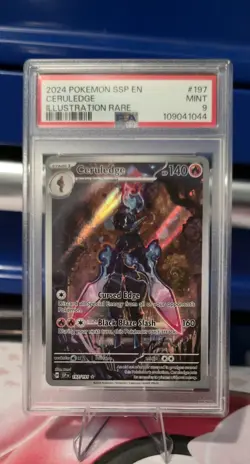 Ceruledge #197 Pokemon Surging Sparks Illustration PSA 9 - Image 1