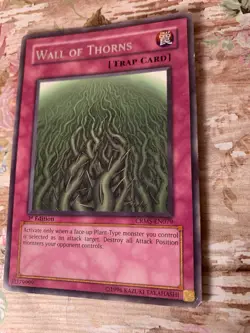 Yu-Gi-Oh! TCG Wall of Thorns CRMS-EN079 1st Edition Rare LP - Image 2