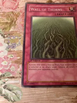 Yu-Gi-Oh! TCG Wall of Thorns CRMS-EN079 1st Edition Rare LP - Image 4