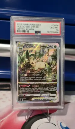 Leafeon VSTAR #GG35 Pokemon Crown Zenith PSA 10 - Image 1