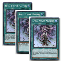 3x Spell Power Mastery SR08-EN022 Super Rare 1st Edition LP - Image 1