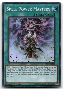 3x Spell Power Mastery SR08-EN022 Super Rare 1st Edition LP - Image 2