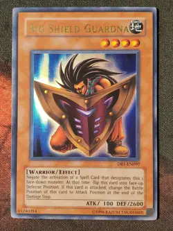 Yugioh Big Shield Guardna DB1-EN097 Ultra Rare LP/VLP - Image 1