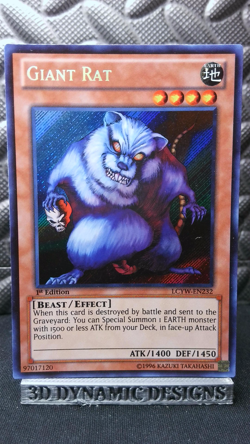 | Yugioh Giant Rat LCYW-EN232 1st Secret Rare Collection Yugis NM- 🔥 | - Image 1