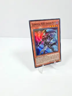 Yu-Gi-Oh! TCG Super Rare 1st Edition Elemental Hero Shadow Mist SDHS-EN001 NM - Image 3