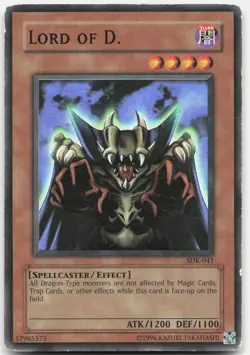 Lord of D. SDK-041 Super Rare Starter Deck: Kaiba Yu-Gi-Oh Unlimited LP - Image 1