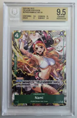 2026 One Piece Azure Sea's Seven OP14-031 NAMI Alt Art SR BGS 9.5 - Image 1