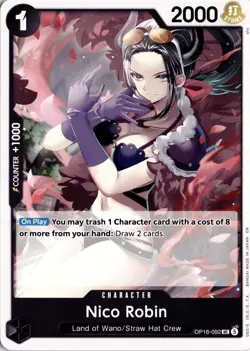 Nico Robin UC The Time of Battle OP16-092 One Piece TCG - Image 1