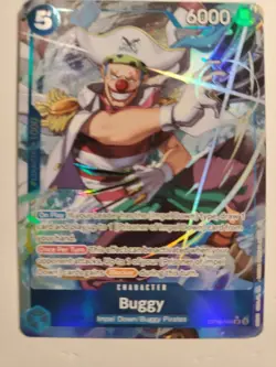 Buggy Alternate Art OP16-048 The Time of Battle One Piece Foil SR AA - Image 2