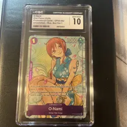 2025 One Piece Promo Illustration Box Vol.1 O-Nami CGC 10 GEM MINT - Image 1