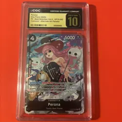 ⭐One Piece Perona Alt Art OP10-092 Best Selection Vol.4 CGC Pristine 10⭐ - Image 1