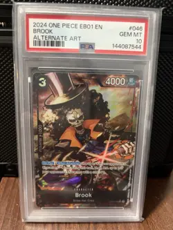 One Piece Brook Alternate Art EB01-046 PSA 10 - Image 1