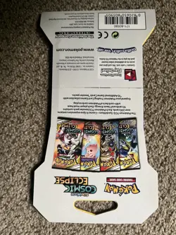Pokemon Sun & Moon Cosmic Eclipse booster pack sleeve 10 cards NEW - Image 2
