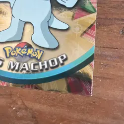 Pokemon Card Machop 66 Blue Logo Holo Foil TV Animation Topps Pokemon - Image 3