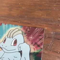 Pokemon Card Machop 66 Blue Logo Holo Foil TV Animation Topps Pokemon - Image 5