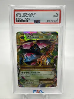 Pokemon TCG Mega Venusaur EX Ultra Rare Card 2/108 Evolutions PSA 9 MINT - Image 1
