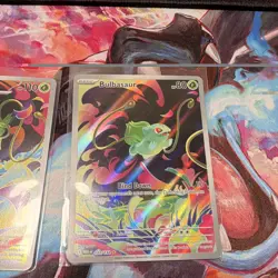 Nintendo Pokemon TCG MEGA 3-Card Holo Full Art Lot - Bulbasaur Ivysaur Venusaur - Image 2