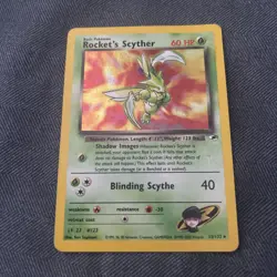 Rocket's Scyther 13/132 Holo Gym Heroes Vintage WOTC Pokemon Card - Image 1