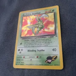 Rocket's Scyther 13/132 Holo Gym Heroes Vintage WOTC Pokemon Card - Image 2
