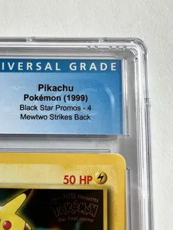 CGC 9 MINT Pikachu # 4 WB Movie WOTC Black Star PROMO Pokemon Card - Image 5