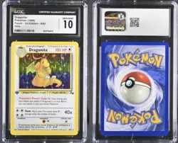 1st Edition Fossil Dragonite Holo Rare Card 4/62 - Image 3