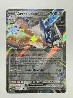 Pokemon TCG - Archaludon ex - Surging Sparks 130/191 Double Rare Holo - Image 1