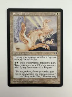 Sacred Mesa MTG Magic the Gathering Card NM Near Mint Mirage - Image 1