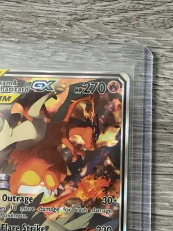 Reshiram & Charizard GX SM201 Holo Black Star Promo Card Sun & Moon - Image 5