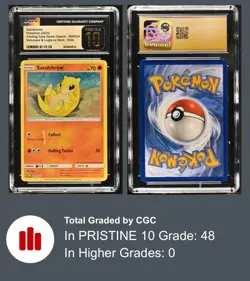 Pokemon CGC 10 Gem Mint TCG Classic Collection Holo Sandshrew CLV 008/034 LOWPOP - Image 1