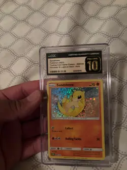 Pokemon CGC 10 Gem Mint TCG Classic Collection Holo Sandshrew CLV 008/034 LOWPOP - Image 2